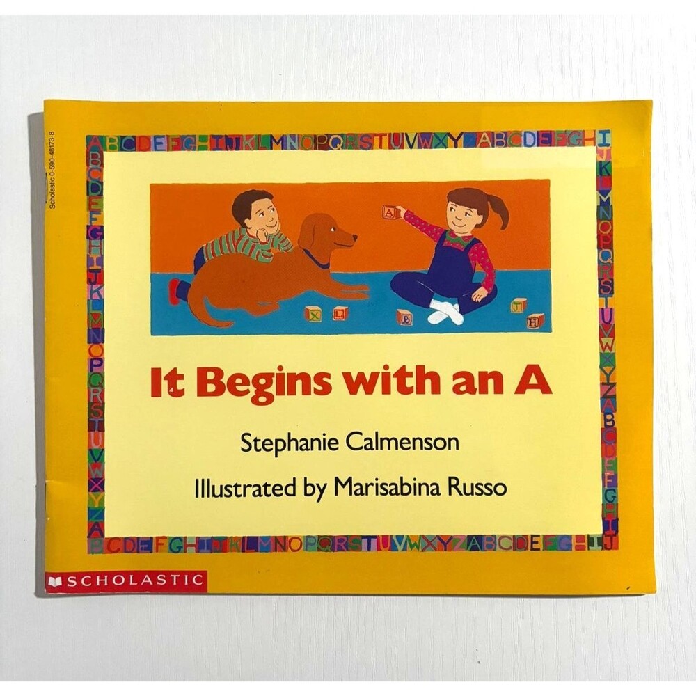 It Begins with an A by Stephanie Calmenson (1993, Paperback)